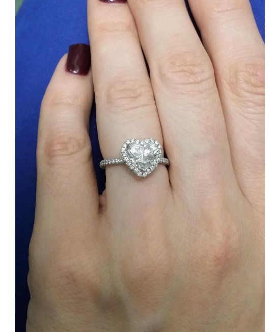 Heart Shape Solitaire Diamond Ring; Juwels & Co.