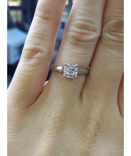 Tiffany & Co Platinum and Diamond LUCIDA Engagement Ring 1.15 CT H VVS1  $20k | eBay