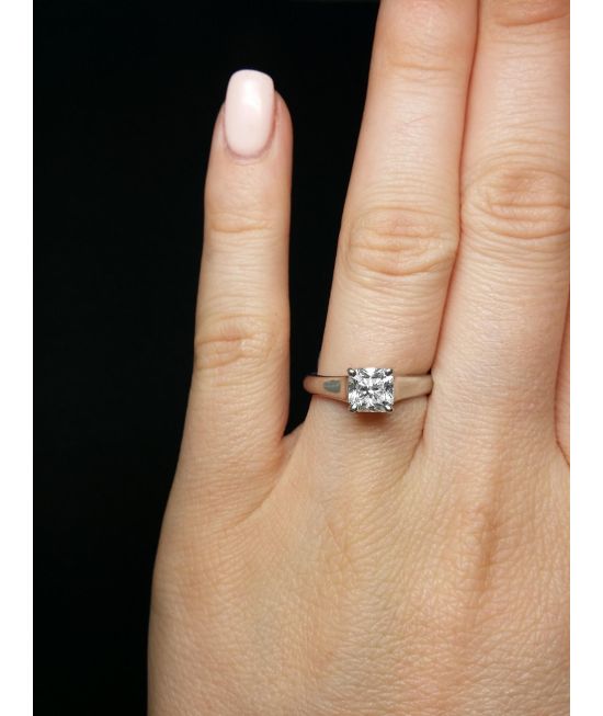Tiffany & Co. 3.06 CTW Lucida Cut Diamond Platinum Solitaire Vintage Engagement  Ring GIA | Wilson's Estate Jewelry