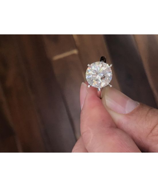 Reina 6ct Round Three Stone Diamond Ring | Nekta New York