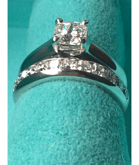 Vintage Tiffany & Co. Lucida 1.12 CTW Diamond Platinum Engagement Ring -  Ruby Lane
