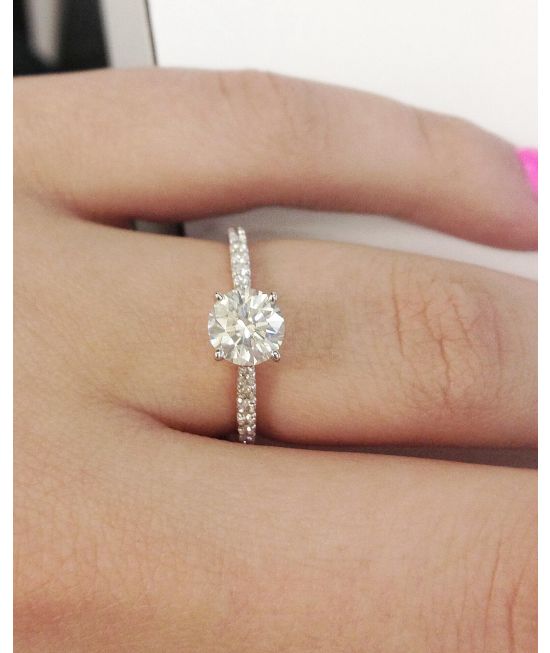 CUTE AND PETITE CARAT ENGAGEMENT